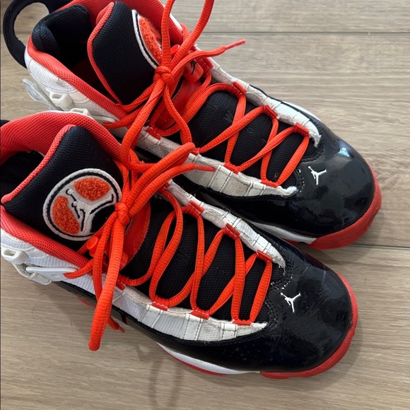Nike Jordan Six 6 Rings Black/Team Orange GS SZ 6.5Y Retro True Flight - Picture 8 of 8